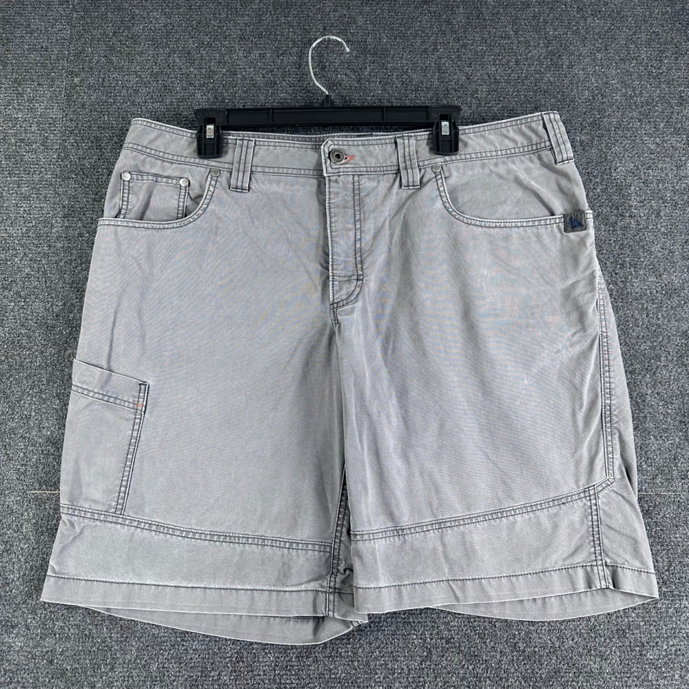 L.L. Bean Cargo‎ Shorts Mens 38 Gray Cotton Nylon Utility Hiking Outdoor